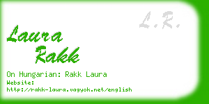 laura rakk business card